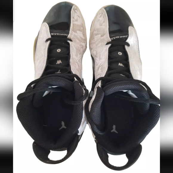 EUC Nike Air Jordan DUB Zero Black/White-Metallic Gold 311047-005 Size 7Y - Picture 8 of 12